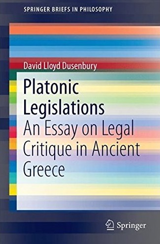 Platonic Legislations Cover