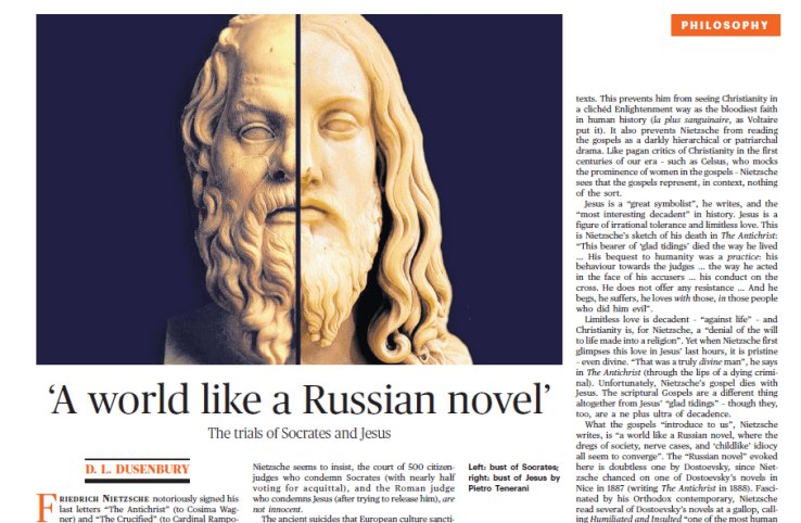 TLS page. Detail. A world like a Russian novel